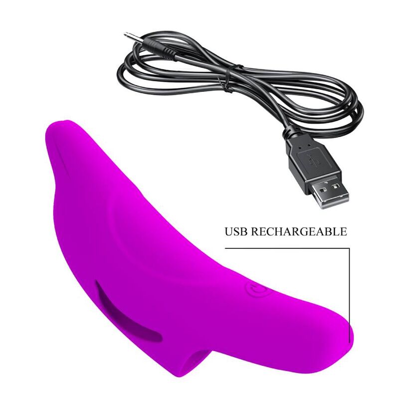 ESTIMULADOR DE DEDO ROXO DELPHINI PODEROSO