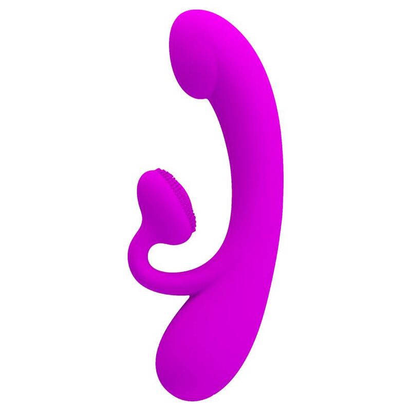 PRETTY LOVE - SINCERE VIBRATOR AND PURPLE SILICONE CLITORAL SENSOR