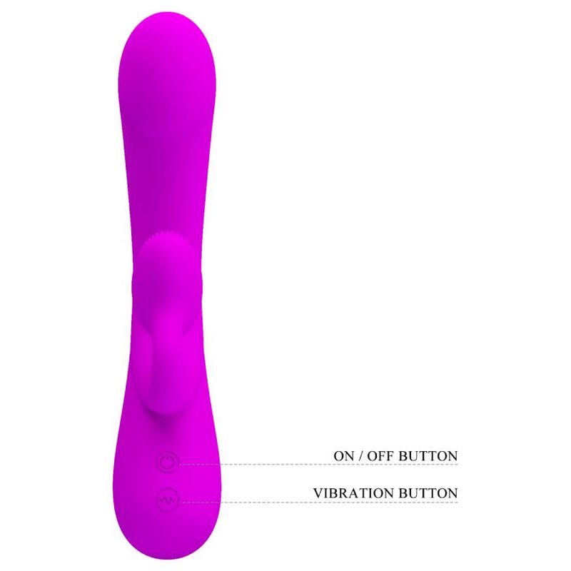 PRETTY LOVE - SINCERE VIBRATOR AND PURPLE SILICONE CLITORAL SENSOR