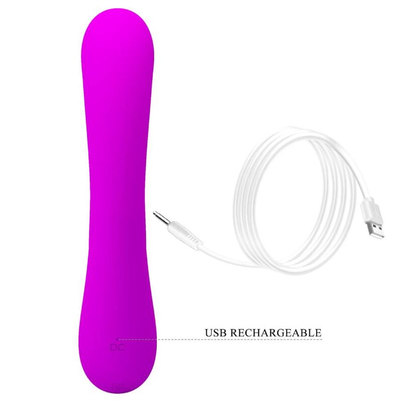 PRETTY LOVE - SINCERE VIBRATOR AND PURPLE SILICONE CLITORAL SENSOR