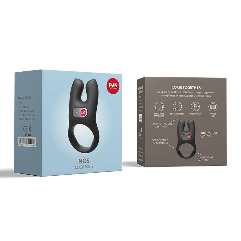 FUN FACTORY - ANILLO VIBRADOR PARA EL PENE EN NEGRO