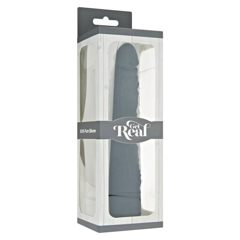 GET REAL - VIBRADOR CLÁSICO DELGADO NEGRO