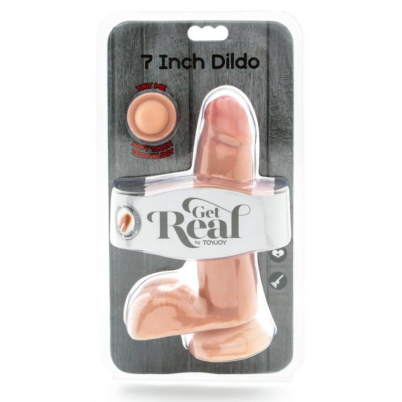 GET REAL - 12 CM DUAL DENSITY BALL SKIN DILDO