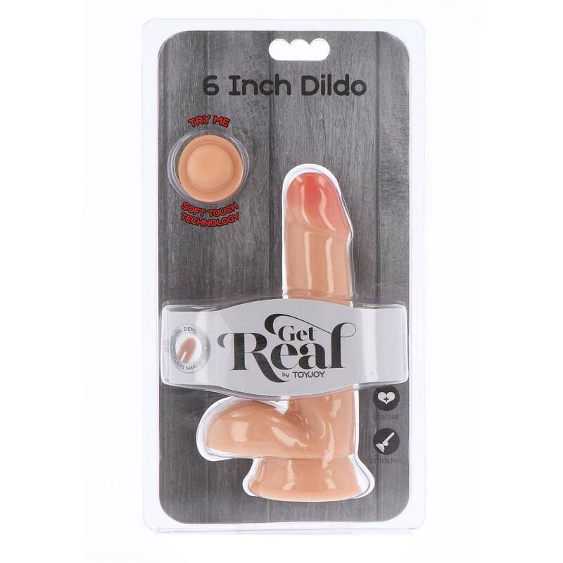 GET REAL - 17 CM DUAL DENSITY BALL SKIN DILDO