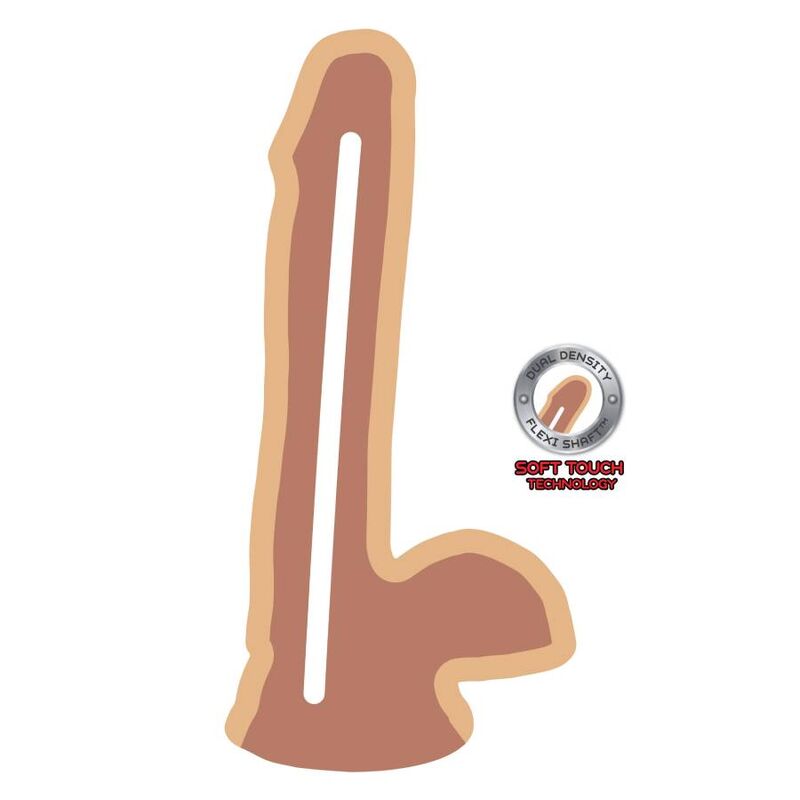 GET REAL - 17 CM DUAL DENSITY BALL SKIN DILDO