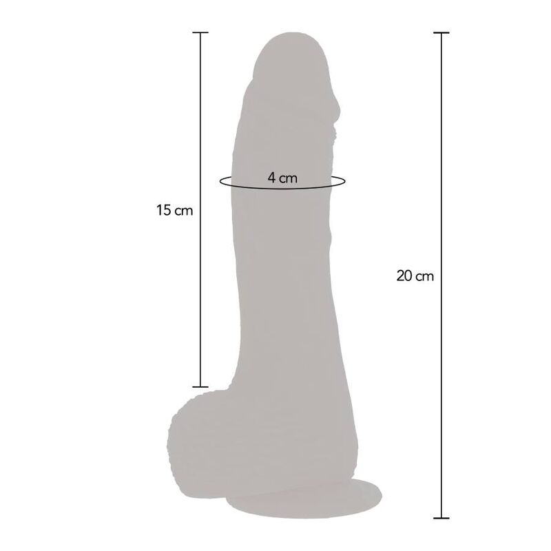 GET REAL - VIBRATING SKIN DILDO ROTATING UP AND DOWN