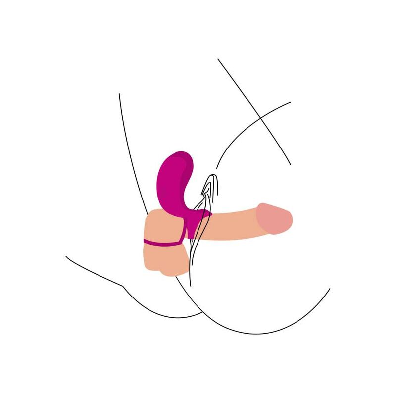 XOCOON - FUCHSIA COUPLES STIMULATOR RING