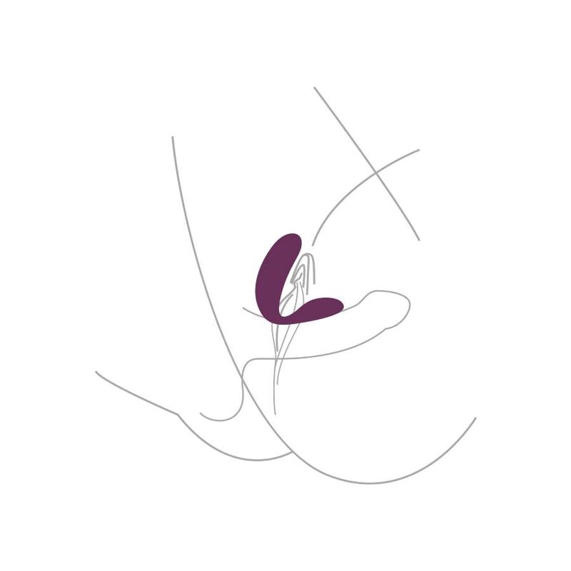 XOCOON - VIBRADOR PARA PAREJAS DE AMOR DE COLOR MORADO