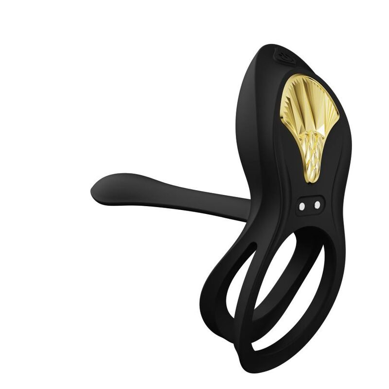 ZALO - BAYEK BLACK VIBRATING COUPLES RING