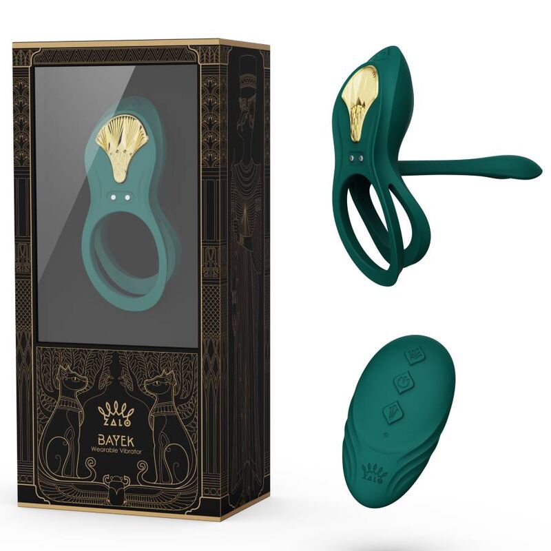 ZALO - BAYEK VIBRATING RING FOR COUPLES GREEN