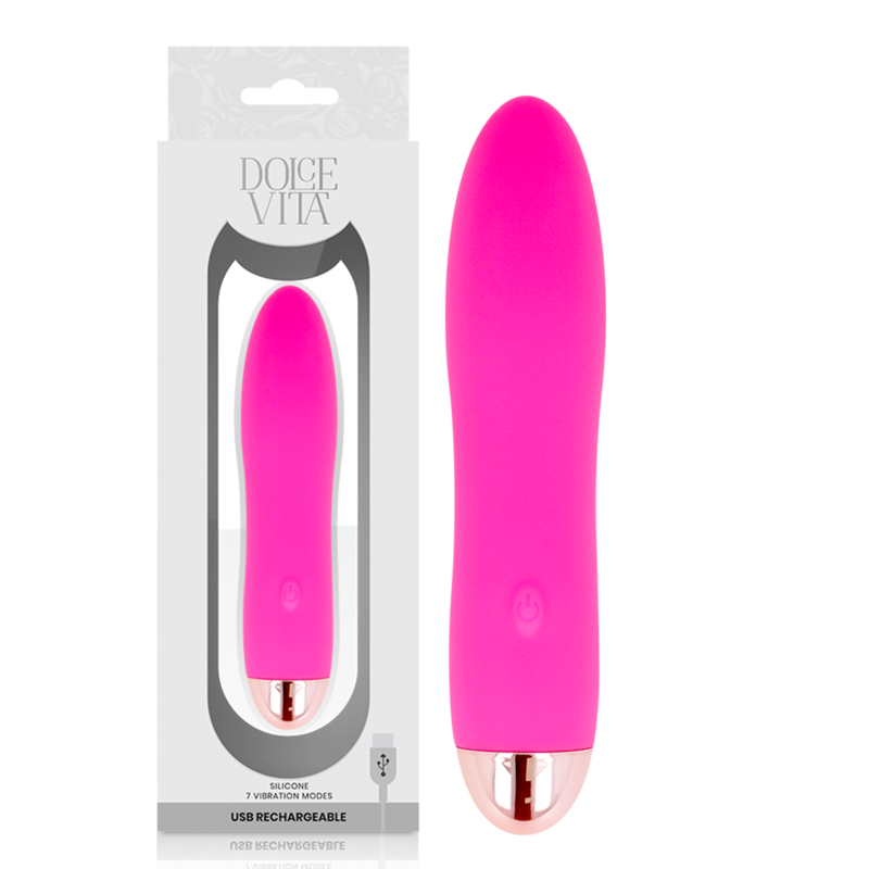 FOUR PINK 7 SPEEDS RECHARGEABLE VIBRATOR