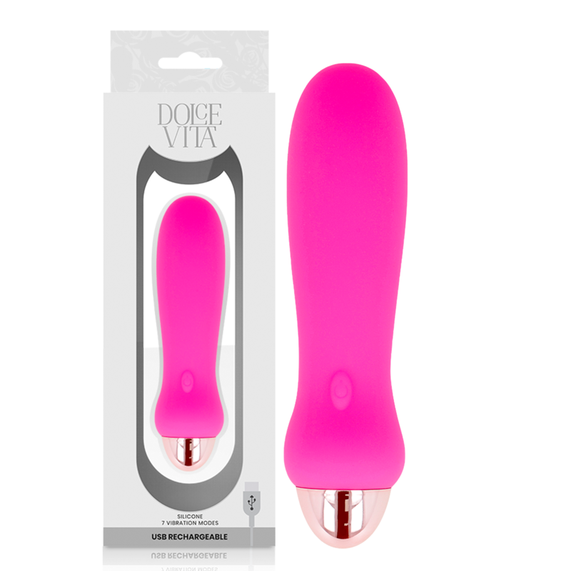 FIVE PINK RECHARGEABLE VIBRATOR 7 SPEEDS