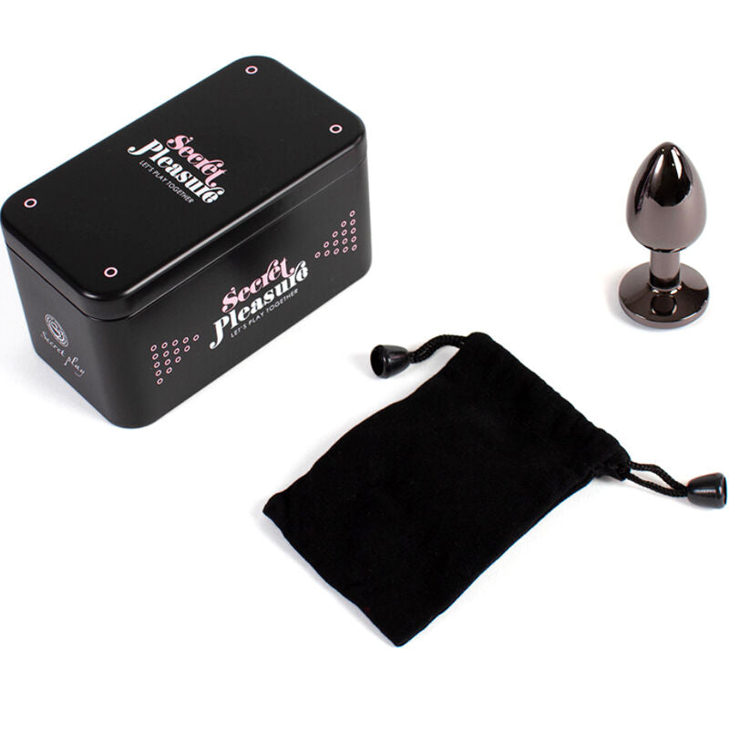 SECRETPLAY - GUNMETAL ANAL PLUG SMALL SIZE 7 CM