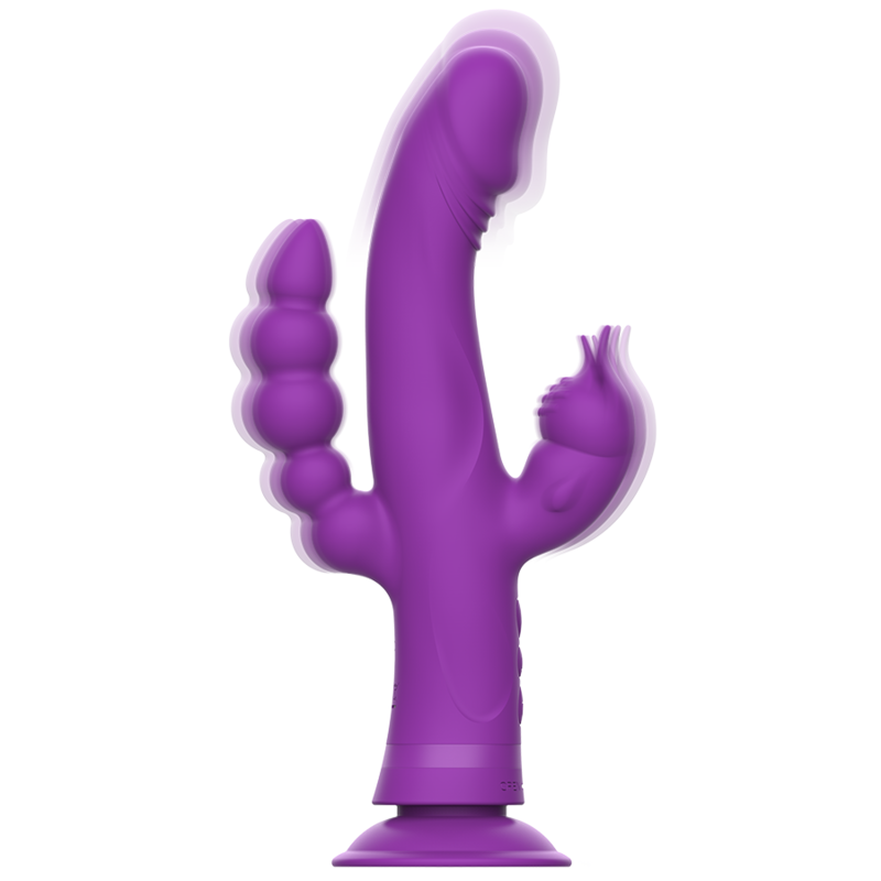 INTENSE - CASANOVA RABBIT TRIPLE MOTOR PURPLE SILICONE VIBRATOR