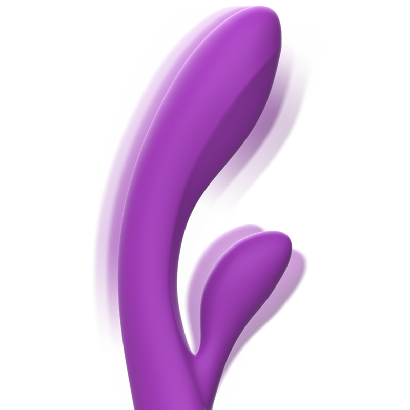 INTENSE - LUIGI RABBIT PURPLE LIQUID SILICONE VIBRATOR