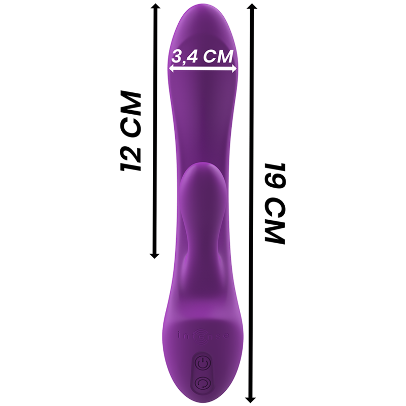 INTENSE - LUIGI RABBIT PURPLE LIQUID SILICONE VIBRATOR