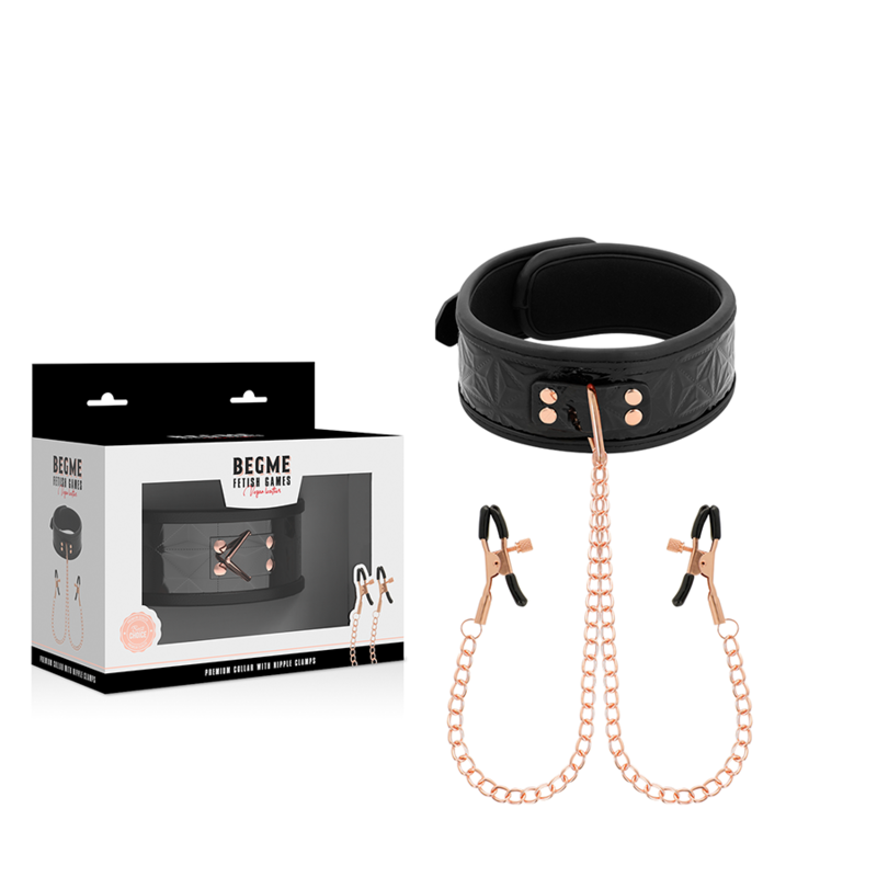 BEGME - BLACK EDITION NECKLACE WITH NIPPLE CLAMPS