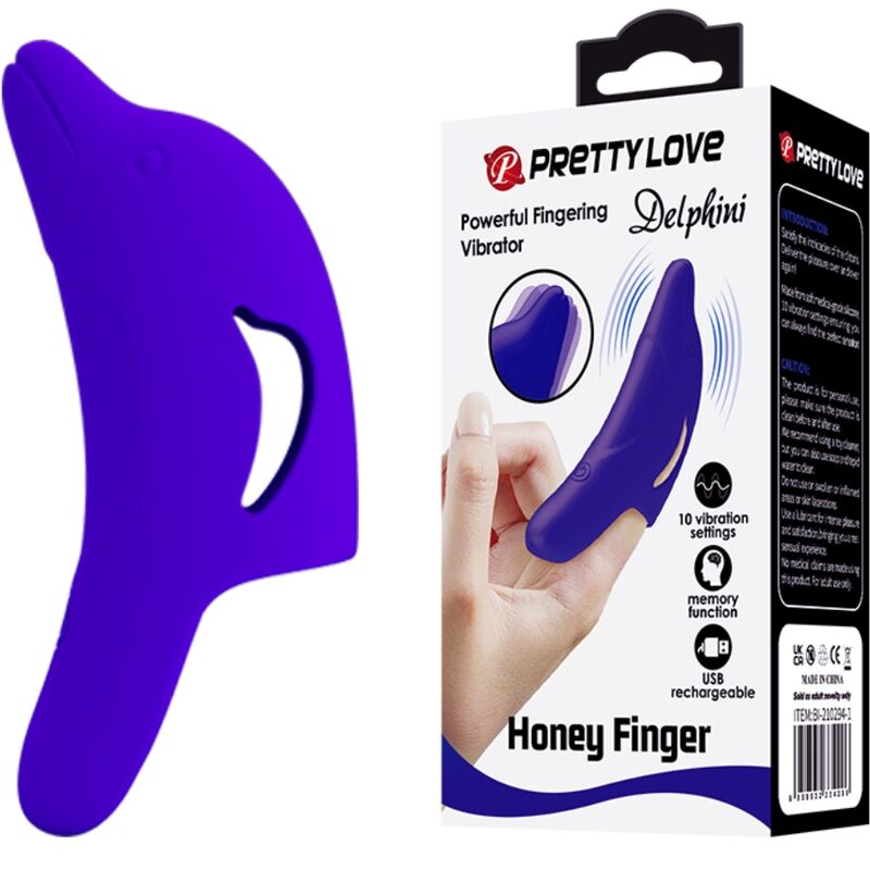 DELPHINI POWERFUL DARK BLUE FINGER STIMULATOR