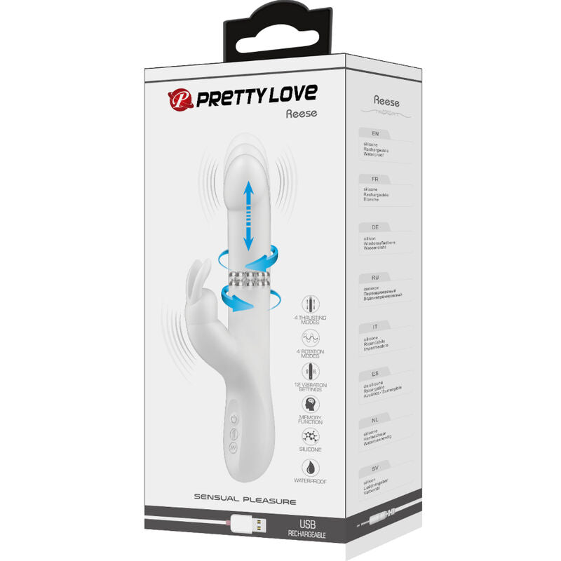 PRETTY LOVE - VIBRADOR ROTADOR PLATA DE REESE