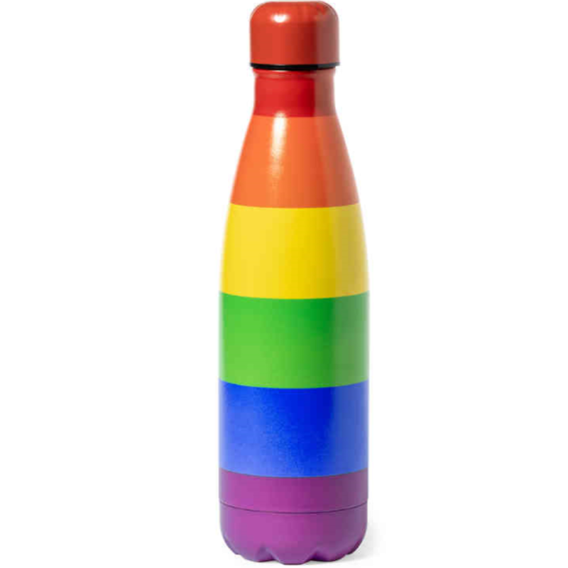 PRIDE - METALLIC WATER BOTTLE WITH LGBT FLAG