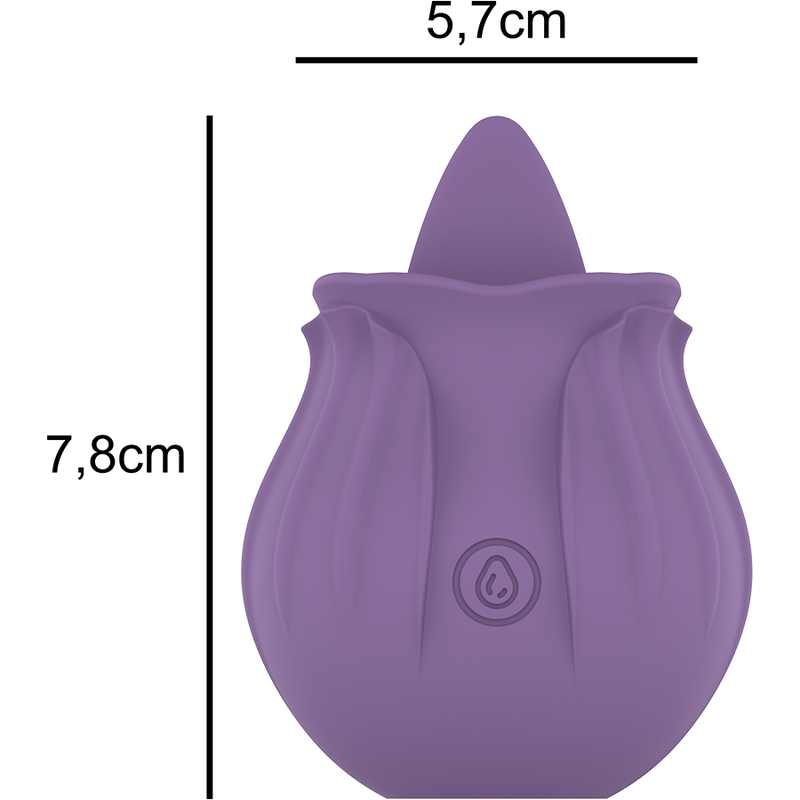 VIOLET CLITORIS STIMULATOR 10 VIBRATIONS LILS