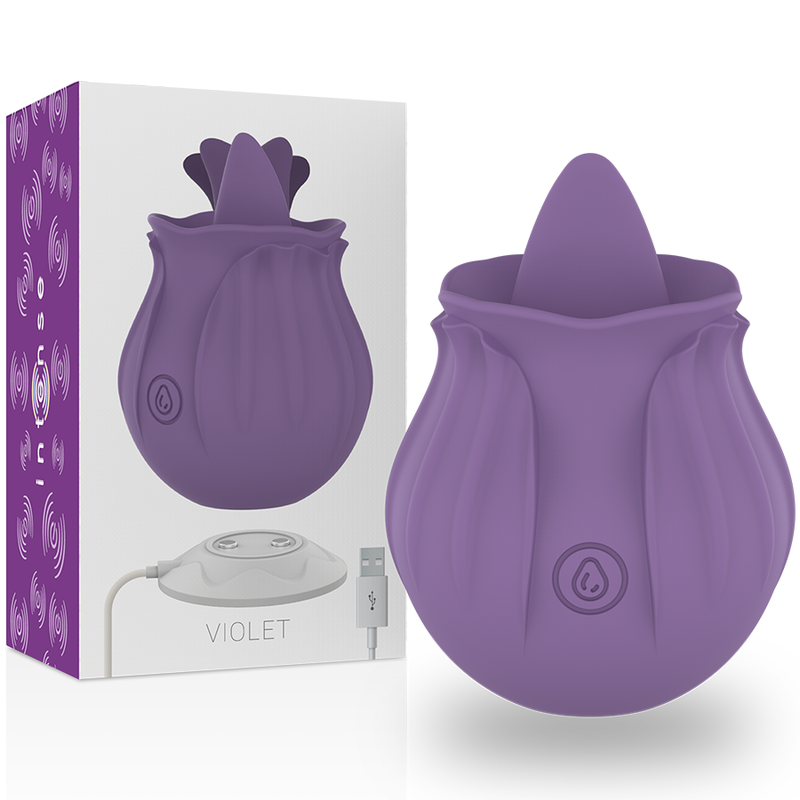 VIOLET CLITORIS STIMULATOR 10 VIBRATIONS LILS