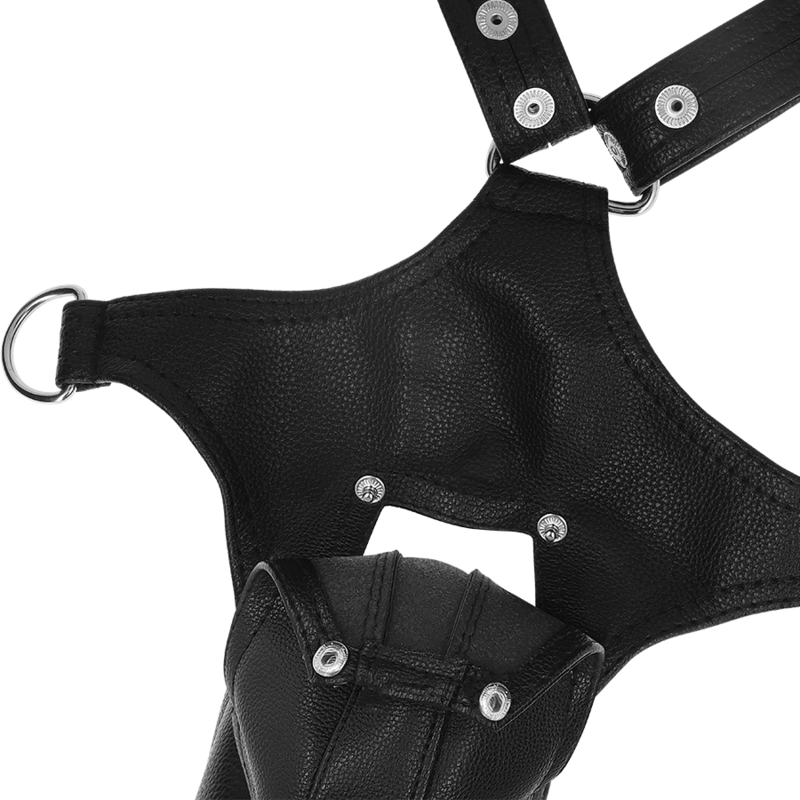 FETISH SUBMISSIVE ATTITUDE - V-SHAPED ECO LEATHER HARNESS FOR MEN