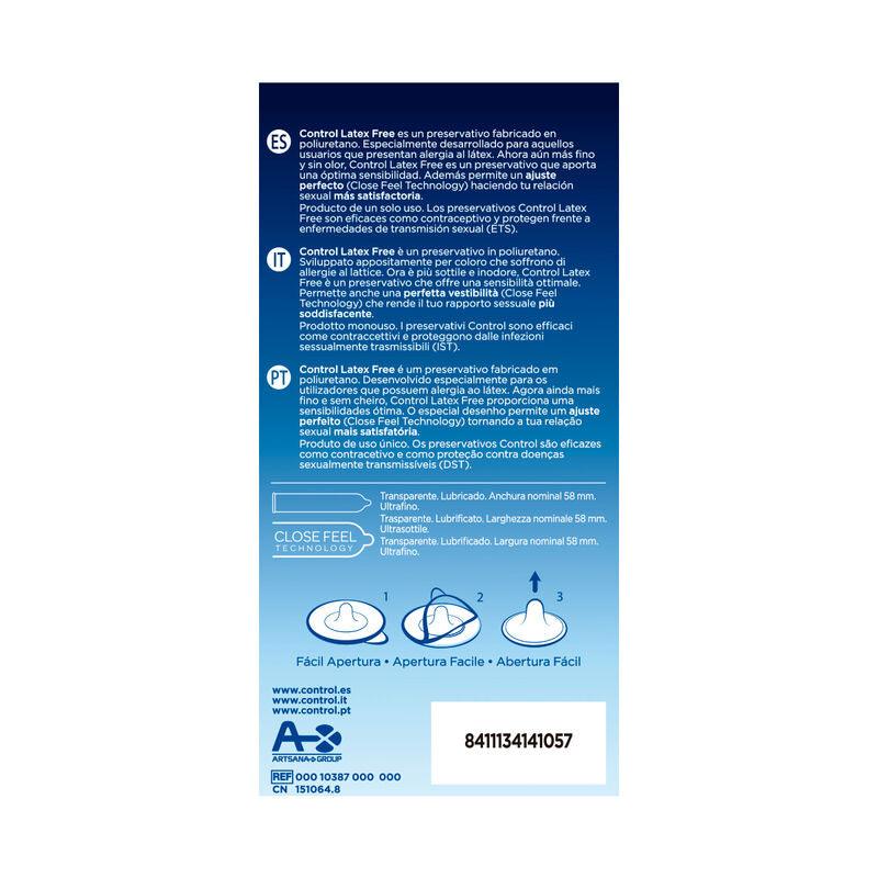 CONTROL - FREE SIN LATEX CONDOMS 5 UNITS - Intimate Vibes