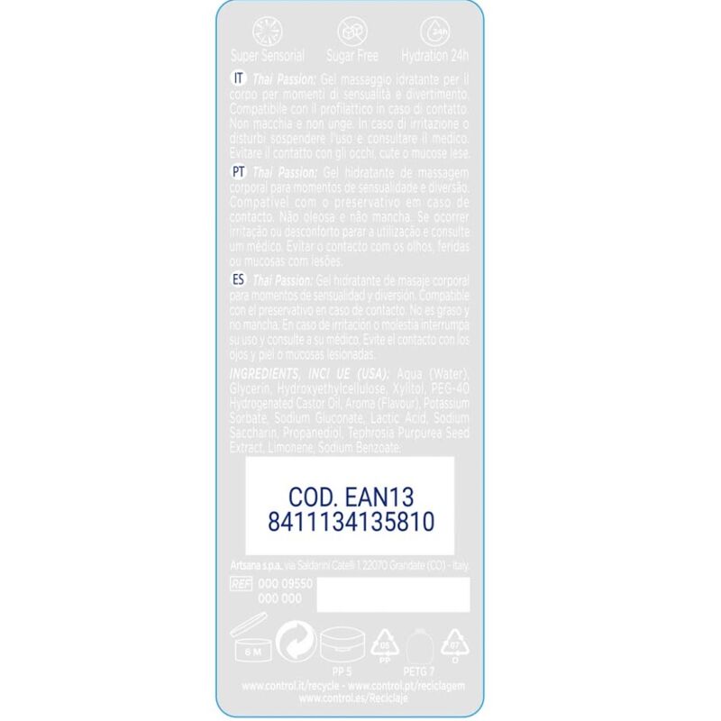 CONTROL - 2 IN 1 MASSAGE &amp; THAI PASSION PLEASURE 200 ML