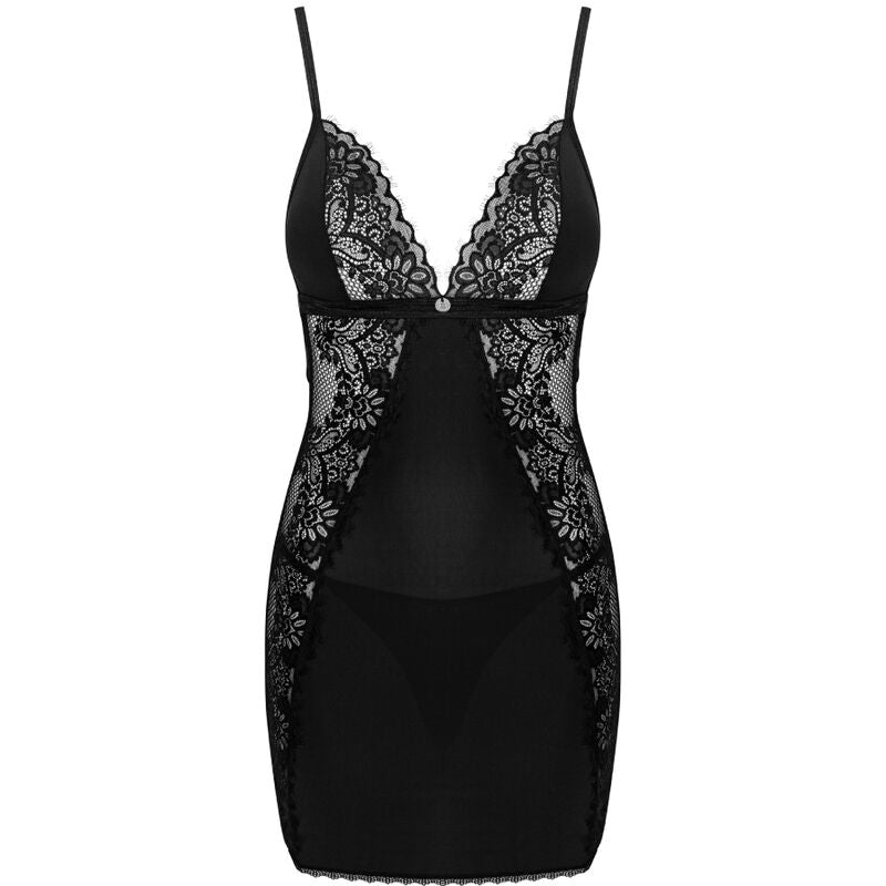 OBSESSIVE - MADERRIS CHEMISE &amp; THONG XL/XXL