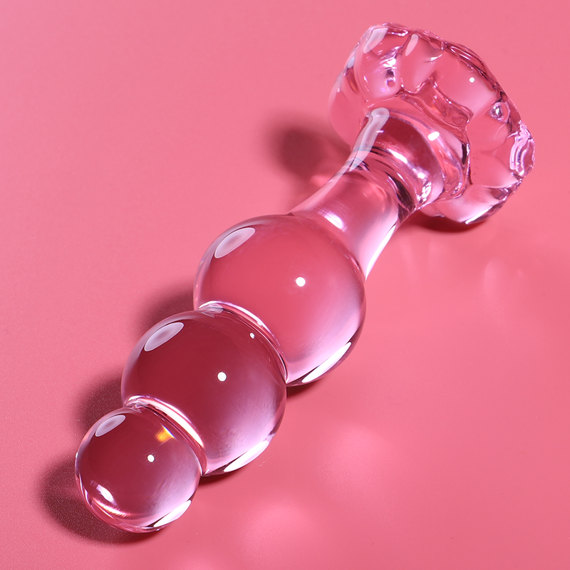 NEBULA SERIES BY IBIZA - MODEL 1 PLUG TRANSPARENT BOROSILICATE GLASS 10.5 CM -O- 3 CM