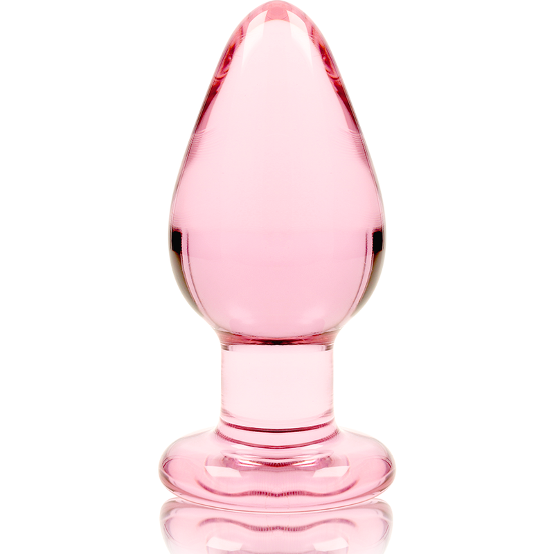 NEBULA SERIES BY IBIZA - MODEL 3 ANAL PLUG TRANSPARENT BOROSILICATE GLASS 11 CM -O- 5 CM