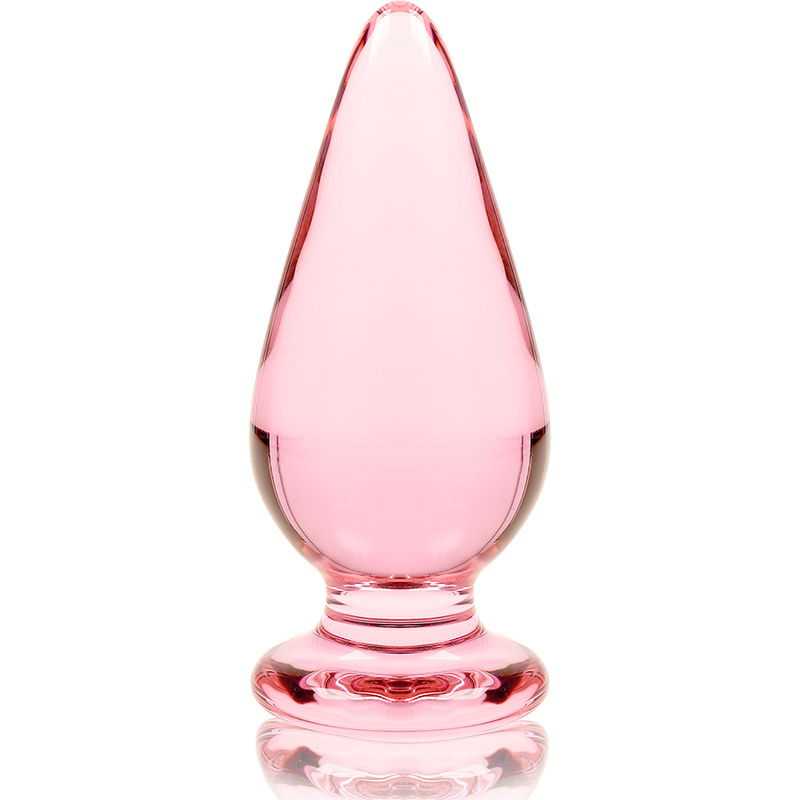 NEBULA SERIES BY IBIZA - MODEL 4 ANAL PLUG TRANSPARENT BOROSILICATE GLASS 11 CM -O- 5 CM