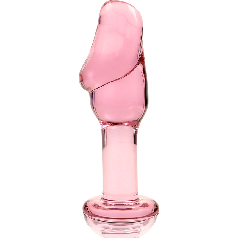 NEBULA SERIES BY IBIZA - MODEL 6 ANAL PLUG TRANSPARENT BOROSILICATE GLASS 12.5 CM -O- 4 CM