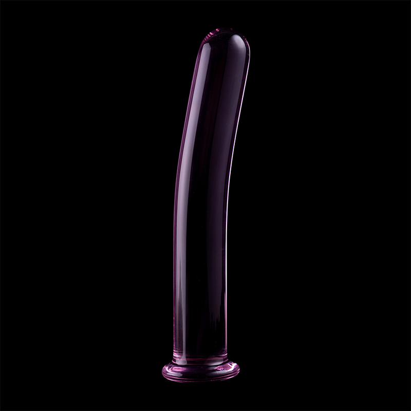 NEBULA SERIES BY IBIZA - MODEL 9 PINK BOROSILICATE GLASS DILDO 15.5 CM -O- 2.5 CM