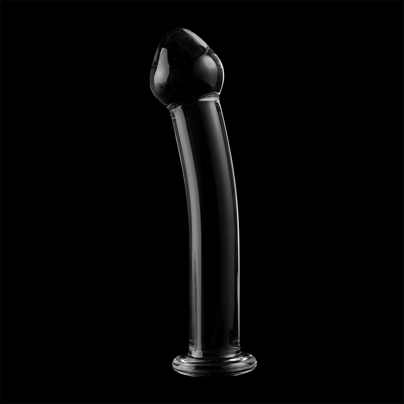 NEBULA SERIES BY IBIZA - MODEL 11 TRANSPARENT BOROSILICATE GLASS DILDO 16 CM -O- 3 CM