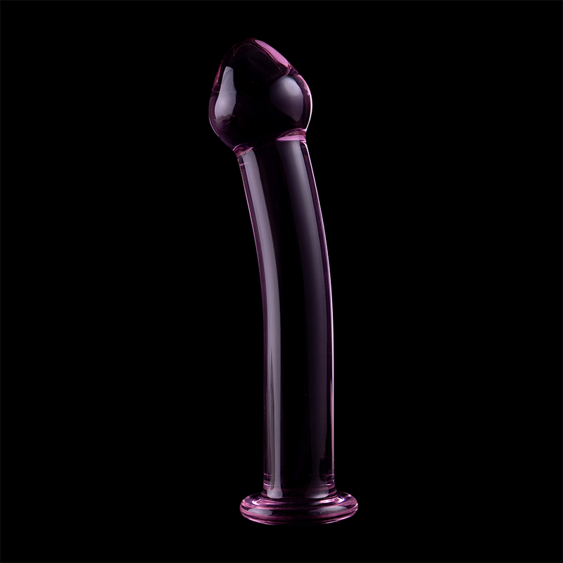 NEBULA SERIES BY IBIZA - MODEL 11 TRANSPARENT BOROSILICATE GLASS DILDO 16 CM -O- 3 CM