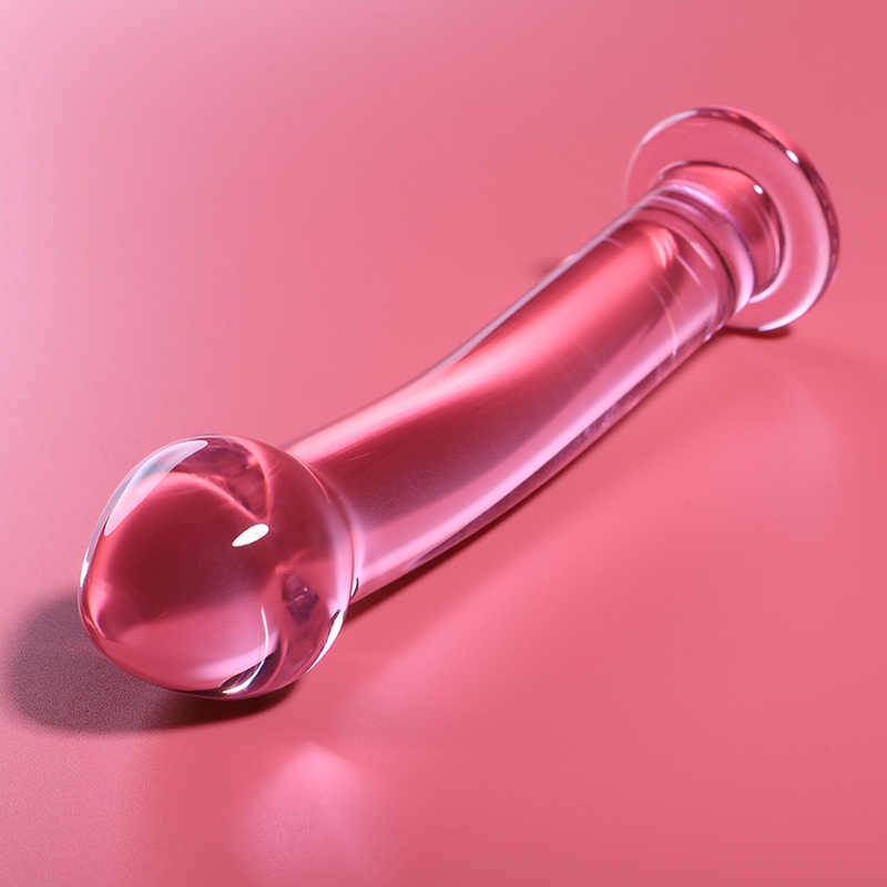NEBULA SERIES BY IBIZA - MODEL 11 TRANSPARENT BOROSILICATE GLASS DILDO 16 CM -O- 3 CM