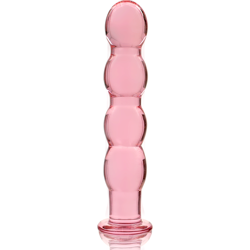 NEBULA SERIES BY IBIZA - MODEL 10 TRANSPARENT BOROSILICATE GLASS DILDO 16.5 CM -O- 3.5 CM