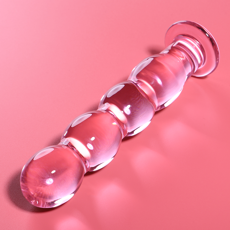 NEBULA SERIES BY IBIZA - MODEL 10 TRANSPARENT BOROSILICATE GLASS DILDO 16.5 CM -O- 3.5 CM