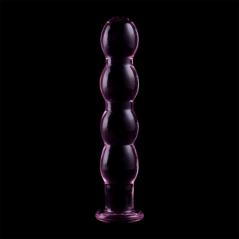 NEBULA SERIES BY IBIZA - MODEL 10 TRANSPARENT BOROSILICATE GLASS DILDO 16.5 CM -O- 3.5 CM