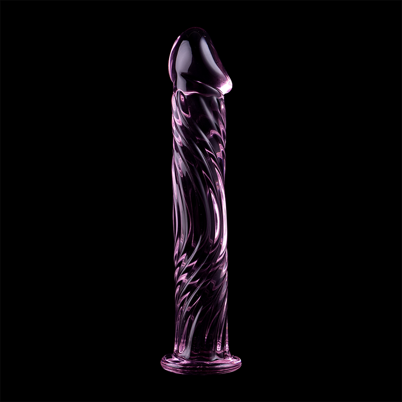 NEBULA SERIES BY IBIZA - MODEL 12 TRANSPARENT BOROSILICATE GLASS DILDO 17 CM -O- 3.5 CM