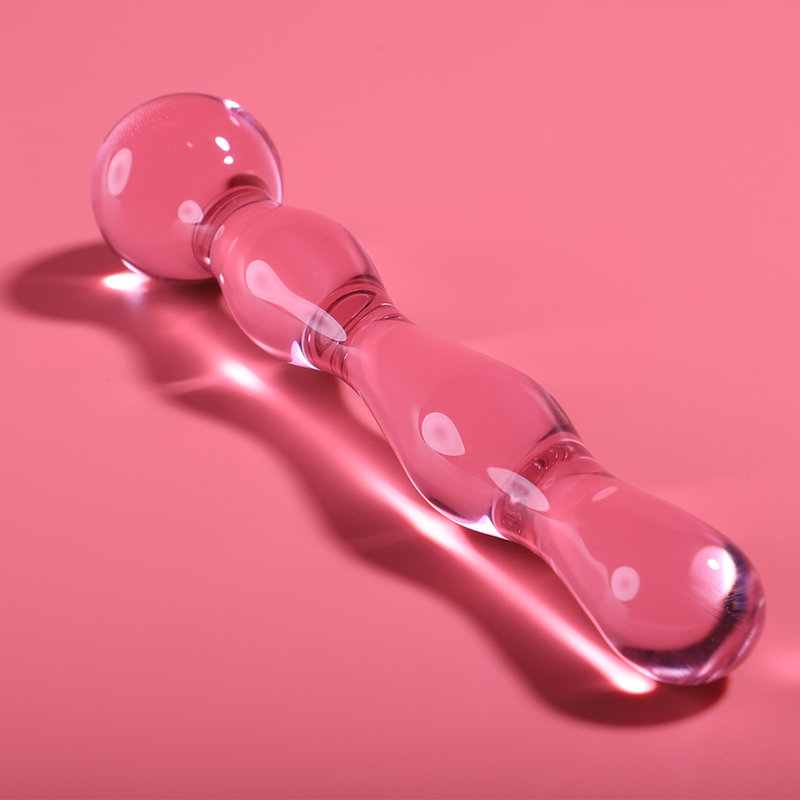 NEBULA SERIES BY IBIZA - MODEL 13 TRANSPARENT BOROSILICATE GLASS DILDO 18 CM -O- 3.5 CM