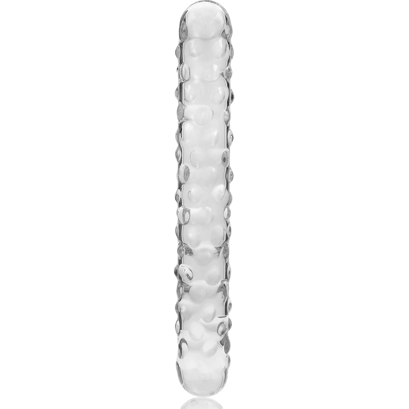 NEBULA SERIES BY IBIZA - MODEL 15 TRANSPARENT BOROSILICATE GLASS DILDO 18.5 CM -O- 3 CM