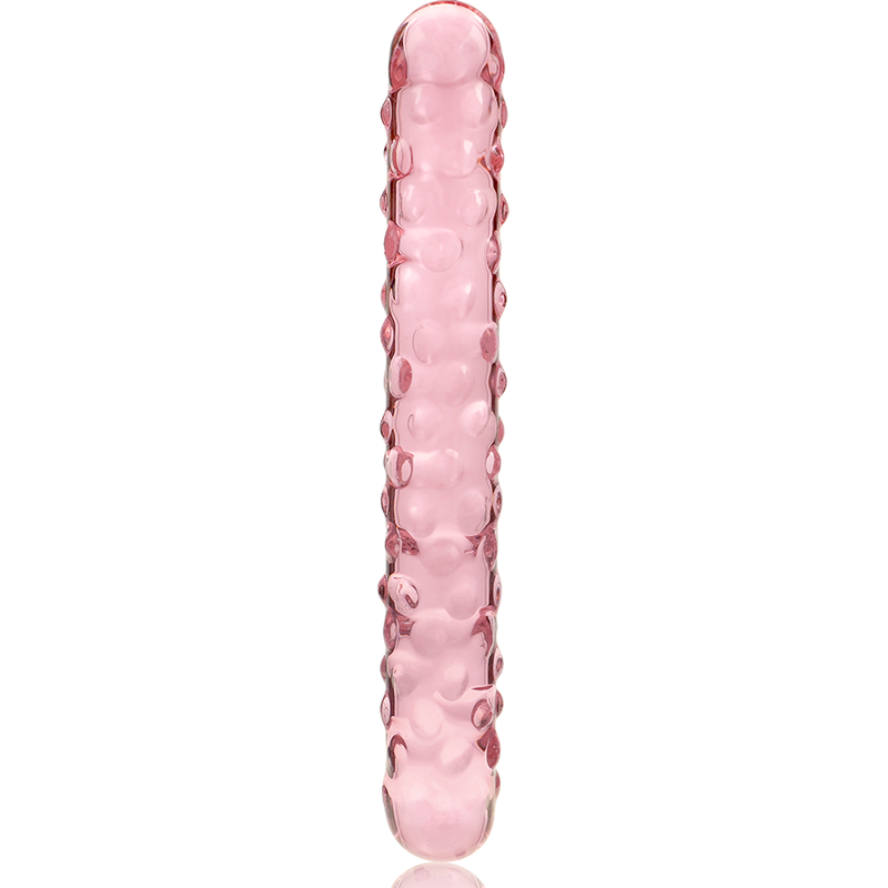 NEBULA SERIES BY IBIZA - MODEL 15 TRANSPARENT BOROSILICATE GLASS DILDO 18.5 CM -O- 3 CM