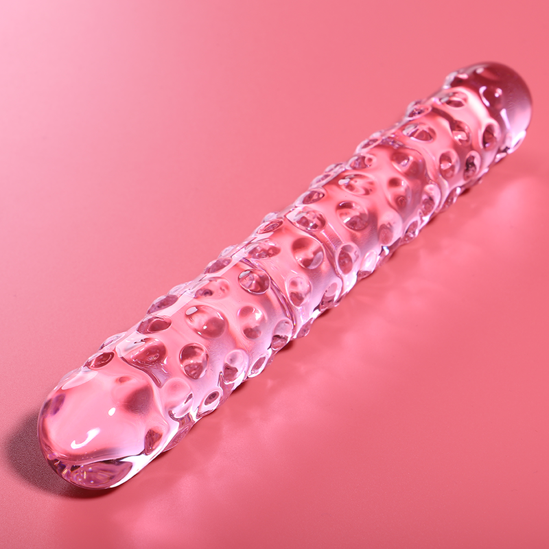NEBULA SERIES BY IBIZA - MODEL 15 TRANSPARENT BOROSILICATE GLASS DILDO 18.5 CM -O- 3 CM