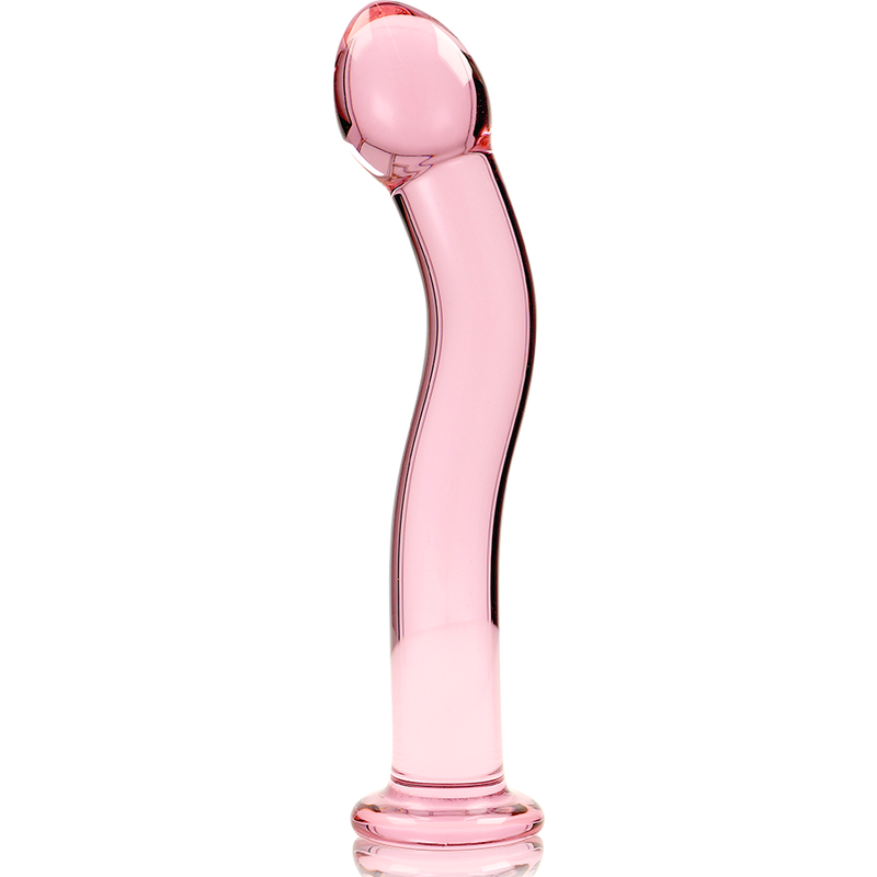 NEBULA BY IBIZA SERIES - MODEL 18 TRANSPARENT BOROSILICATE GLASS DILDO 18.5 CM -O- 3.5 CM
