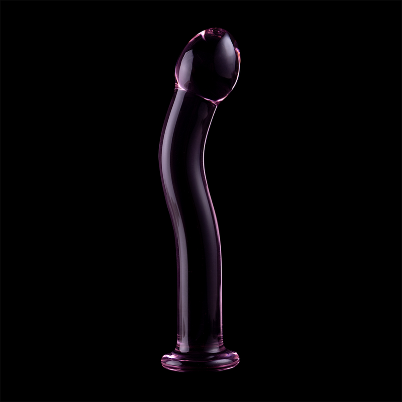 NEBULA BY IBIZA SERIES - MODEL 18 TRANSPARENT BOROSILICATE GLASS DILDO 18.5 CM -O- 3.5 CM