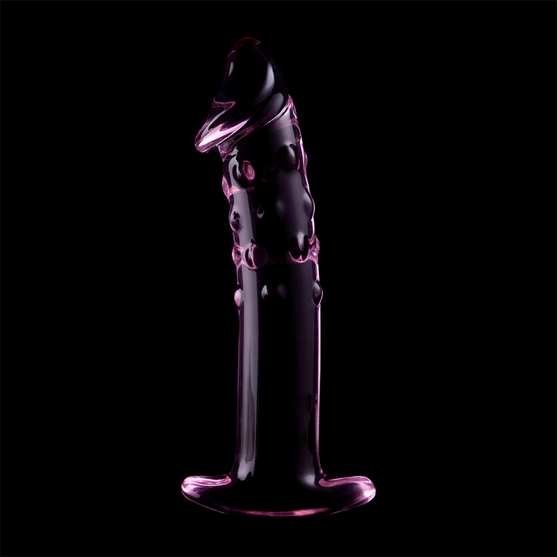 NEBULA SERIES BY IBIZA - MODEL 19 TRANSPARENT BOROSILICATE GLASS DILDO 18.5 CM -O- 4 CM
