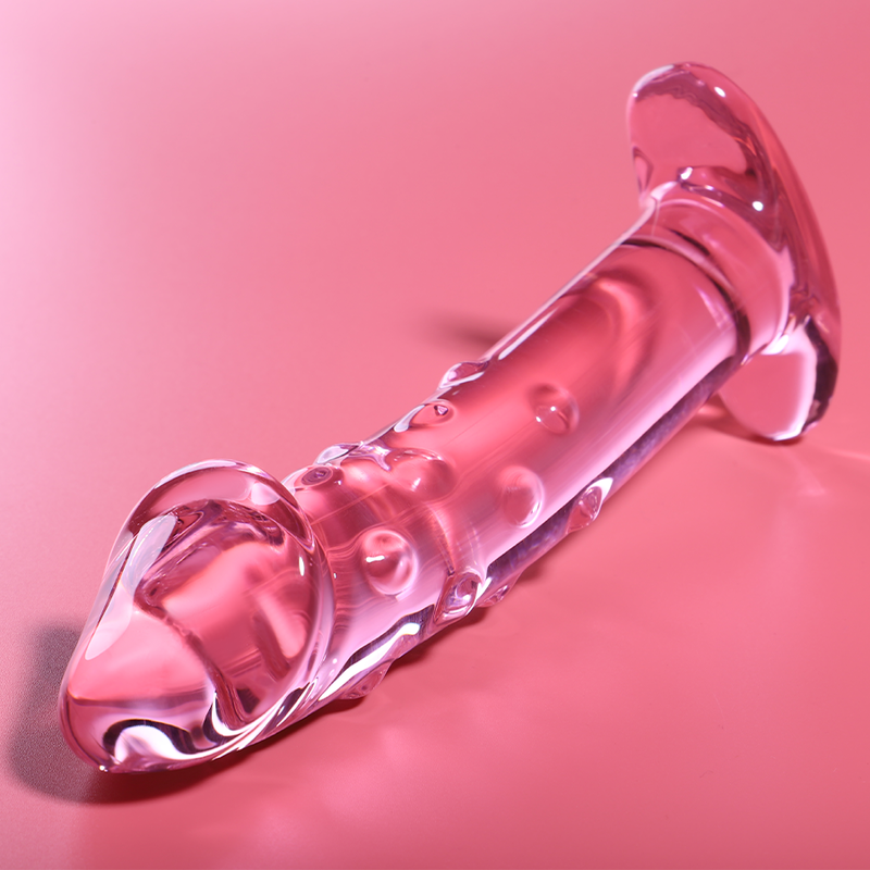 NEBULA SERIES BY IBIZA - MODEL 19 TRANSPARENT BOROSILICATE GLASS DILDO 18.5 CM -O- 4 CM